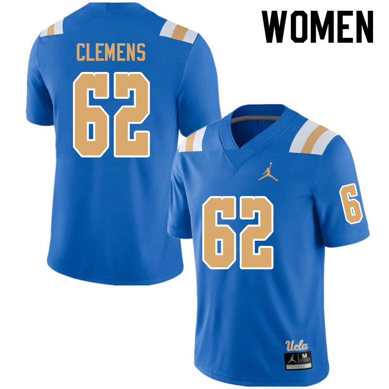 Jordan Brand Women #62 Duke Clemens UCLA Bruins College Football Jerseys Sale-Blue